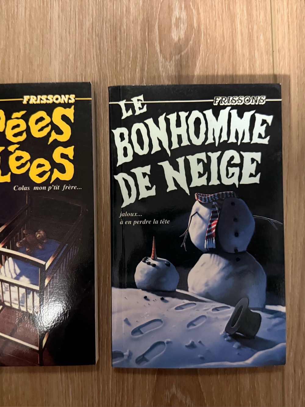 Vintage 1980s Les Frissons French Books | Like New | Unread